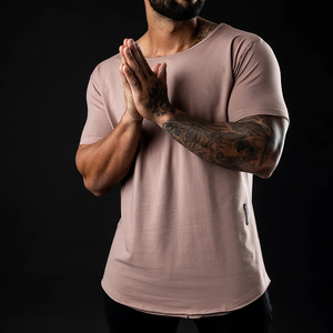 เสื้อยืดเปล่า OEM ผลิตจากผ้าฝ้าย 100% คละสี คละไซส์ สำหรับผู้ชาย รับสกรีนโลโก้ เสื้อยืดแบบกำหนดเอง - Product Image 3