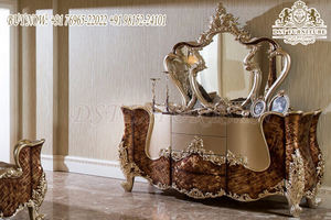 Ensemble de meubles de chambre à coucher super luxueux en métal antique, ensemble de chambre à coucher en bois de bronze sculpté de luxe, vente de meubles de chambre à coucher de luxe - Product Image 2