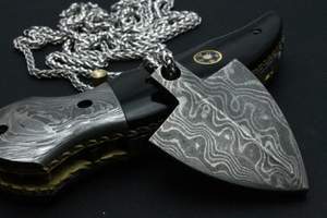 ที่กำหนดเองแฟนซีมือทำสร้อยคอดามัสกัสเหล็กสร้อยคอ/จี้เครื่องประดับจี้ดามัสกัส - Product Image 4