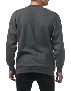 La comodidad de los hombres ligeros de cuello redondo jersey de lana sudaderas (9oz) - Product Image 2