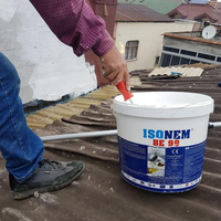 PEINTURE ACRYLIQUE DE MUR TEXTURÉ EXTÉRIEUR Revêtement liquide FLEXIBLE IMPERMÉABLE REMPLISSAGE DE FISSURES BROSSE DE HAUTE QUALITÉ ISONEM BE 99 MADE
