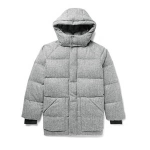 Chaqueta acolchada holgada personalizable para hombre, chaqueta con capucha cálida para invierno, con cremallera - Product Image 1