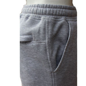 Costume de jogging à capuche gris chiné sur mesure pour hommes, survêtement de sport à manches longues 100% coton pour l'hiver - Product Image 6