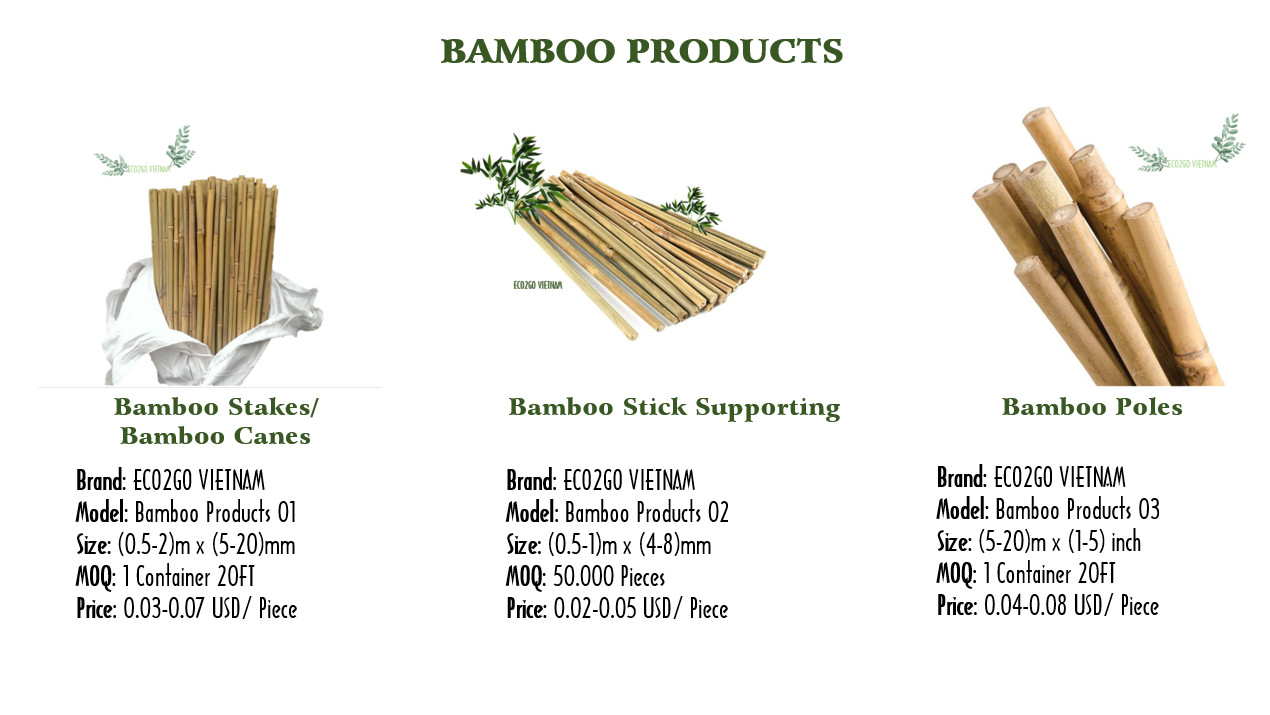 Wholesale Raw Material 2022 Bamboo Pole For Construction Vietnam From High Quality Bamboo And Good Price From Eco2go Vietnam