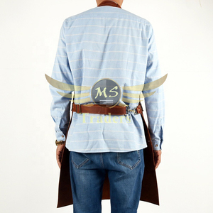 Jardinage industriel Tablier de travail en cuir personnalisé Résistant à la chaleur Sangle réglable Résistant à la chaleur Cuir fendu Soudage - Product Image 3