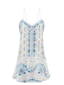 Vestido de verano sin mangas con estampado Tribal, traje Sexy con estampado Tribal bordado y espejo - Product Image 6