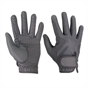 Guante de golf de cuero Cabretta con logotipo personalizado de alta calidad para mujer, antideslizante, suave, transpirable, Color gris importado de Indonesia - Product Image 2