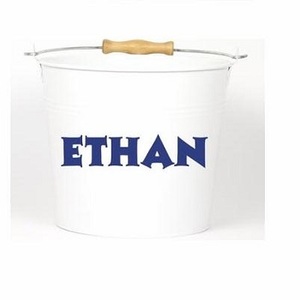 Pots de jardin et jardinière enduits de seau à fleurs en métal jaune classique pour un usage domestique - Product Image 3