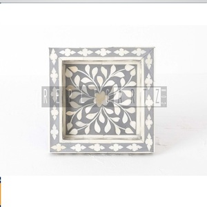 Plateaux de service en incrustation de résine de nacre multi de haute qualité plateaux de service pour Table basse pour salle de bain cuisine et salon - Product Image 1