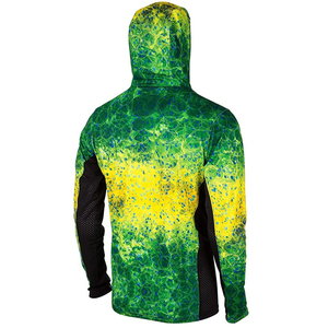 Nouveau design Performance hommes grande taille respirant coupe-vent sublimation complète protection UV polos de pêche - Product Image 6