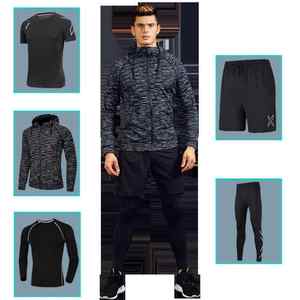 Vedo-Conjunto de compresión para hombre, ropa deportiva de secado rápido, transpirable, con logotipo personalizado, venta al por mayor, envío directo - Product Image 2