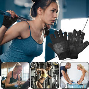 Gants de levage de poids en cuir pour hommes, accessoire de haute qualité, pour le Fitness, personnalisable - Product Image 5