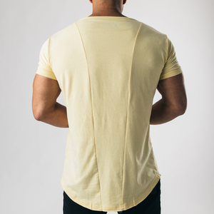 Camisetas con dobladillo curvo para hombre, ropa de gimnasio, precio promocional con tu logotipo, venta al por mayor - Product Image 2