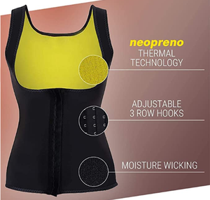 Femmes néoprène Compression sueur gilet usage domestique corps Shaper taille tondeuse ceinture perte de poids brûleur de graisse <span class=keywords><strong>Sauna</strong></span> costumes - Product Image 2
