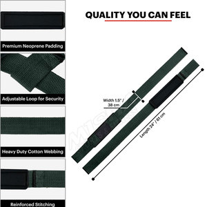 สายรัดข้อมือทำจากนีโอพรีนผ้าคอตตอนหนาปรับได้โลโก้ได้ตามต้องการ - Product Image 4