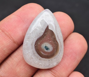 Moss Agate Cabochon Loose Agate Crystal Cabochon Semi Precious <b>Stone</b> - Product Image 3