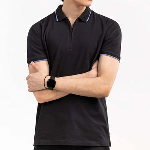 Camisa Casual para Hombre de Alta Calidad Hecha a Medida por GAF, Color Personalizado, Logotipo, Patrón Sólido, Tejido de Punto, 100% Algodón, Antiarrugas, Manga Corta - Product Image 2