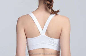 Sujetador deportivo sexy para mujer y ropa deportiva para gimnasio sin costuras de secado rápido y transpirable de talla grande Fitness Sujetador deportivo corto de un hombro - Product Image 4