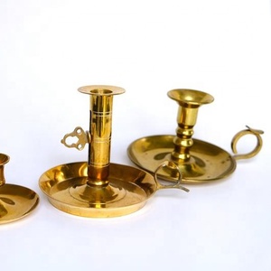 Magnifique porte-bougie vintage en laiton - Product Image 1