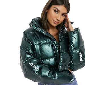 High Quality Women Puffer Jackets With / Crop Zipper up Jackets for Girls - Product Image 4