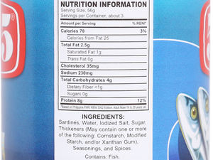 ปลากระป๋องคุณภาพสูงโรงงานปลากระป๋อง555ปลาซาร์ดีนในน้ำมันพืช155กรัม - Product Image 5