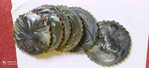 Classic Style Red Floral DIY Epoxy Resin <b>round</b> Coaster Heat-Resistant <b>Table</b> <b>Mat</b> & Pad for Home Kitchen Use - Product Image 3