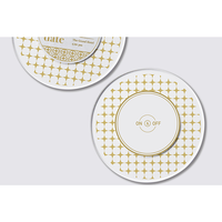Carte d'invitation de mariage de luxe en acrylique LED, logo personnalisé, impression numérique créative, pelliculage brillant, date à conserver