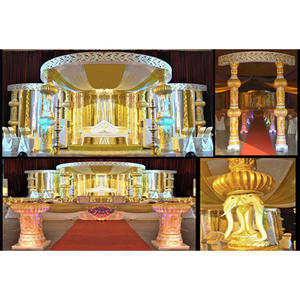 Impresionante Mandap de Boda con Pilares de Elefante, Mandap de Boda con Pilares de Elefante de Diseño, Elegante Mandap de Boda Indio con Pilares de Elefante, Chicago - Product Image 1