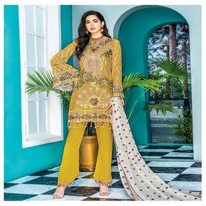 Robe de soirée en coton de haute qualité Salwar Kameez pour femmes Styles indiens et pakistanais Qualité d'exportation pour l'Inde et le Pakistan - Product Image 1