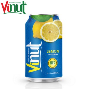 Jus de citron 330 ml, fraîchement pressé, faible en gras, haute qualité, boisson en conserve, fabricant de boissons OEM ODM, marque privée - Product Image 1