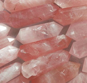 Cuenco de Cuarzo Rosa, Piedra Preciosa Natural, Piedra Curativa, Pirámide de Doble Punta, Cristal de Chakra, Proveedor Mayorista, Artículo de Regalo - Product Image 3