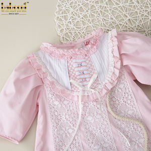 Vestido Informal con Volantes para Bebés Niñas, 100% Algodón, Certificado OEKO-TEX, Ignífugo, de 6 Meses a 6 Años, LD432 - Product Image 1