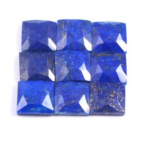 Lapis Lazuli Rose naturelle, pierre précieuse carrée à facettes en vrac, vente en gros, prix en gros, - Product Image 1