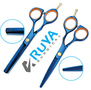 Tijeras de peluquería de arco iris, tijeras de corte de pelo J2 de acero inoxidable, 440c, 7 pulgadas, CE - Product Image 3