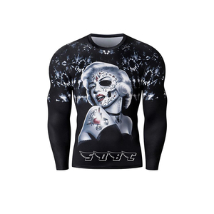 Rashguards Wolf Trainers BJJ, MMA et Boxe - Personnalisables OEM en Spandex/Polyester pour le Jiu Jitsu - Product Image 4