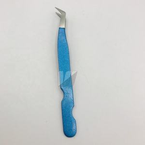 แหนบขนตาปลอมสีน้ำเงินทนทานมีโลโก้แบบปลายแหลมปรับแต่งได้ตามต้องการ - Product Image 2