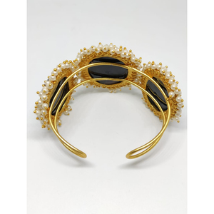 Pierres en laiton plaqué or, vente en gros, perles élégantes, faites à la main, pour filles et femmes - Product Image 3