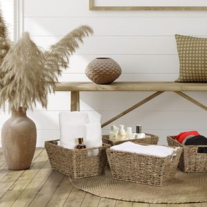 Nano — panier de rangement en jonc de mer, panier de rangement, tissé, vente en gros du Vietnam - Product Image 6