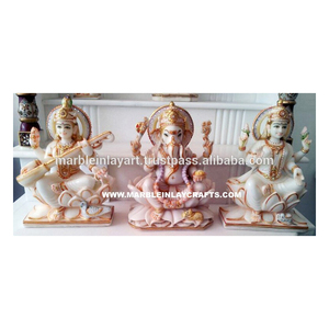 Indien Marbre Dieu Seigneur Ganesh Statue - Product Image 1