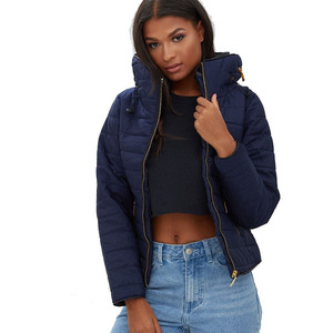 Wholesale Women's Hooded <b>Quilted</b> Puffer Jacket <b>Winter</b> Warm Padded Coat Slim Fit Hooded Puffer Jacket Lightweight <b>Quilted</b> <b>Winter</b> - Product Image 3