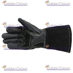 Guantes de soldadura de piel de vaca con palma y pulgar reforzados, alta calidad - Product Image 4