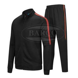 Survêtement de haute qualité pour hommes, 2 pièces, en tissu polaire et coton, avec fermeture éclair complète, pour les saisons d'hiver - Product Image 4