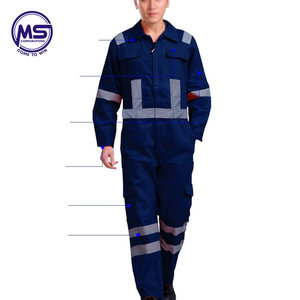 Ropa de trabajo de fábrica de polialgodón, uniforme de diseño de seguridad de alta visibilidad - Product Image 6