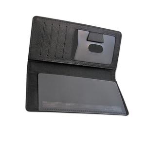 Cartera de viaje de cuero PU con bolsillo para tarjetas, Cartera de Color negro - Product Image 1