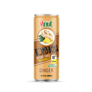 Kombucha 8.4สตรอเบอร์รี่เครื่องดื่มชา vinut 24กระป๋องต่อกล่องสามารถใส่น้ำตาลได้ฉลากตามต้องการ - Product Image 3