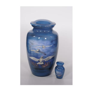 Urnas de Metal y aluminio personalizadas, urnas funerarias de la India, cenizas humanos, superventas - Product Image 1