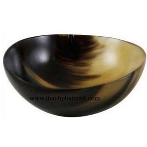 Bol en forme de corne, 100% naturelle, poli à la main, vaisselle de table, bol à salade, de haute qualité - Product Image 3