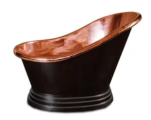 Banheira de cobre preta cor