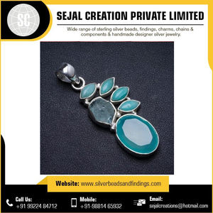 El mejor precio en la India Estilo vintage Juegos de colgantes de plata esterlina Exportador a granel - Product Image 4