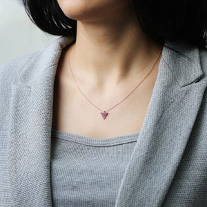 เงินทับทิมสไตล์สามเหลี่ยมจี้ตุรกีขายส่ง Handcrafted 925เงินสเตอร์ลิงเครื่องประดับ - Product Image 4